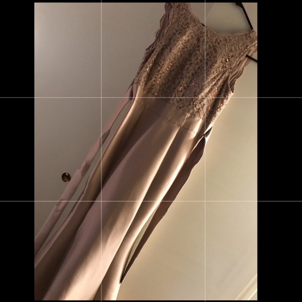 Beige beaded dress